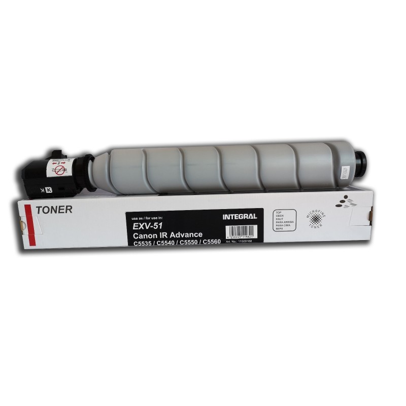 Toner Canon C-EXV55K Negro Compatible. Para Impresora IR ADVENCE C256  |  C356